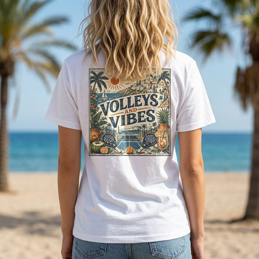 Volleys and Vibes Retro T-Shirt