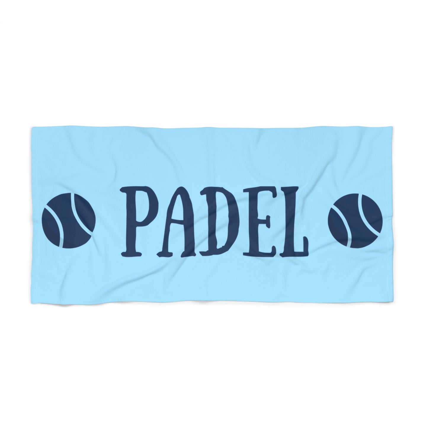 Padel Beach Towel – Light Blue & Vintage Navy