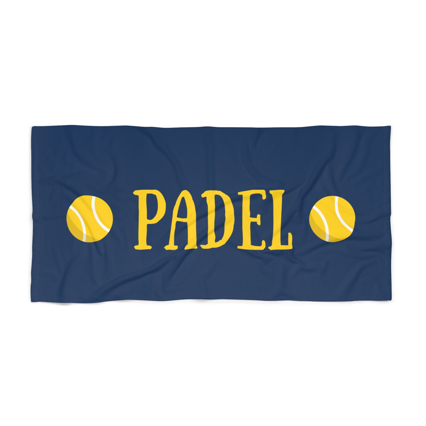 Padel Beach Towel - Vintage Navy and Gold