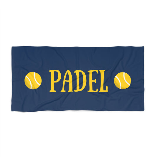 Padel Beach Towel - Vintage Navy and Gold
