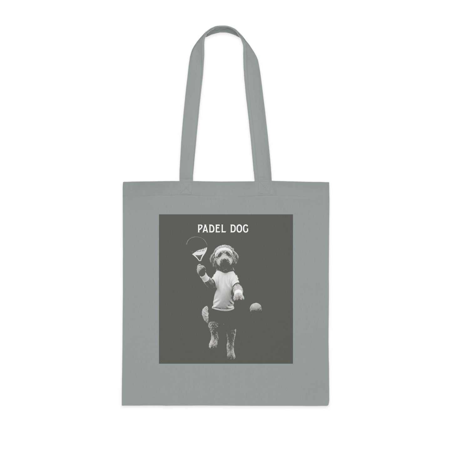 Padel Dog Cotton Tote Bag