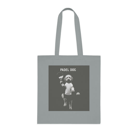 Padel Dog Cotton Tote Bag