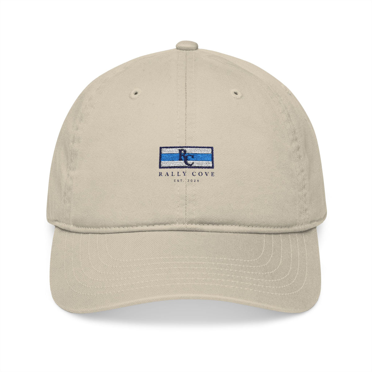 Embroidered Coastal Wave Baseball Cap — Casual Organic Cotton Hat