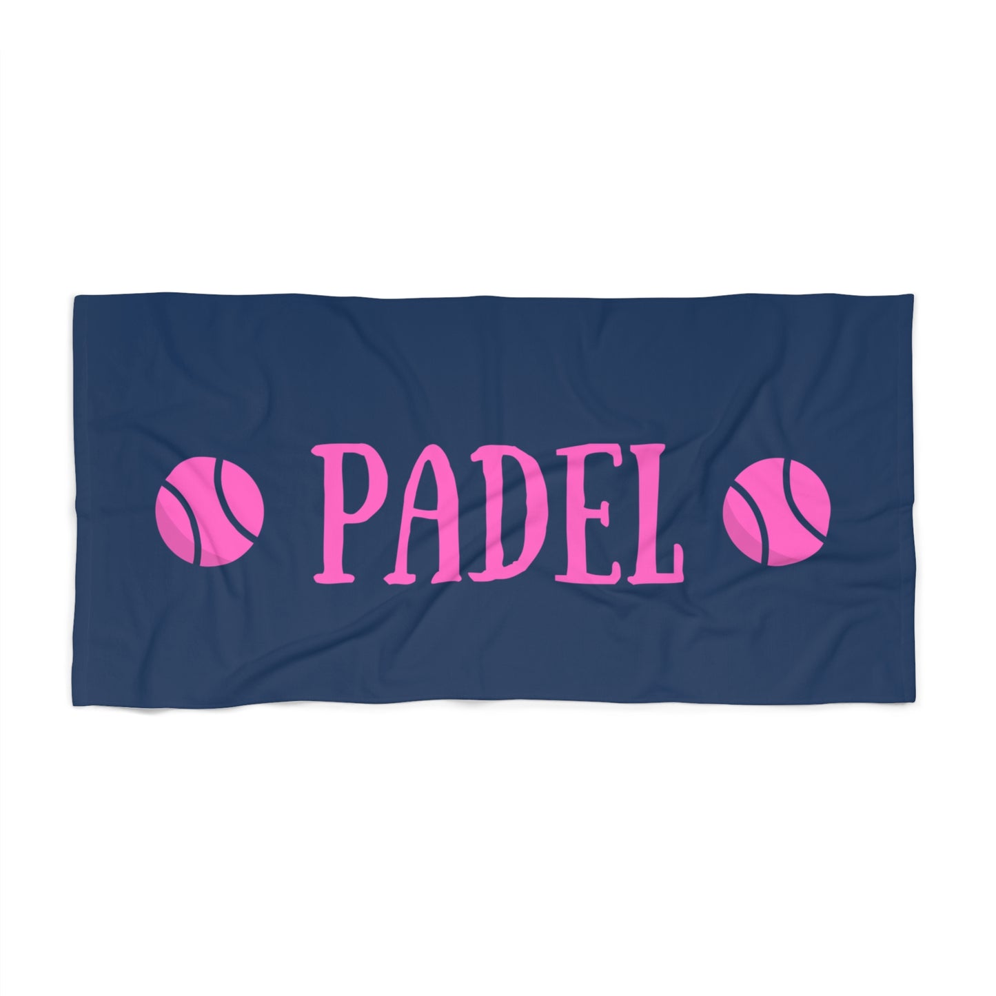 Padel Beach Towel – Vintage Navy & Pink