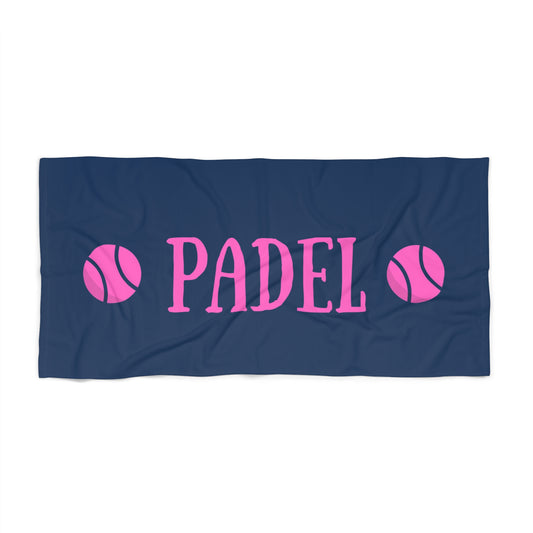 Padel Beach Towel – Vintage Navy & Pink