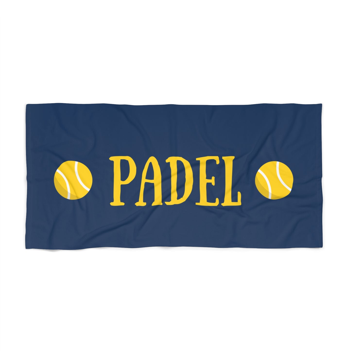 Padel Beach Towel - Vintage Navy and Gold